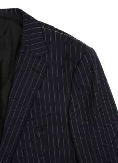 Ralph Lauren Purple Label Navy Wool Suit 46 L New $4295  