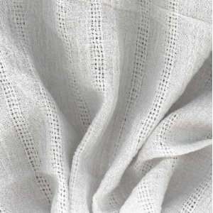  58 Wide Cotton Gauze Stripe Fabric White By The Yard 