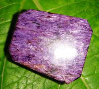 50CT Russian Purple Charoite Veins Crystal Gemstone CAB  