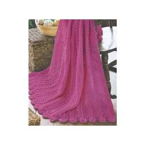  Cables & Lace Afghan Knit Afghan Kit Arts, Crafts 
