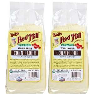 Bobs Red Mill Organic Corn Flour, 24 oz Grocery & Gourmet Food