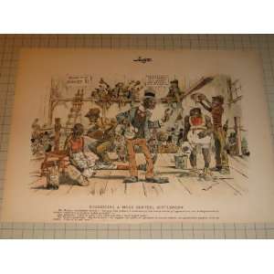    1895 Color Litho African American Boxing Club 