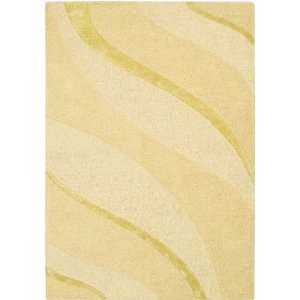   Contemporary Ribbons Carve Textured Cut Honey Area Rug