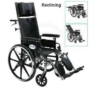  Viper Wheelchair, 16inch Reclining and Adjustable Height 