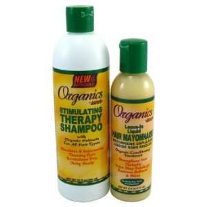 Africas Best Organics Combo Therapy, Shampoo 12 oz. + Hair Mayo 6 oz.