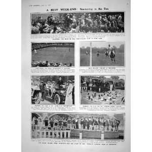  1908 THAMES SWIMMING HYDE PARK TENNIS MOROCCO CATANIA 