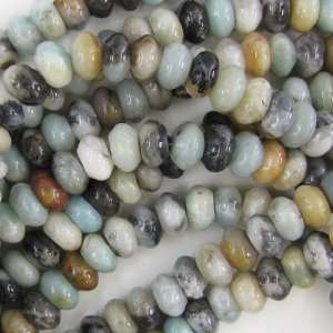   natural blue ite pyrite rondelle beads 16