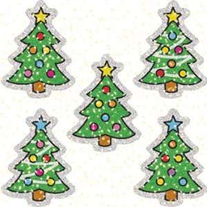  19 Pack CARSON DELLOSA DAZZLE STICKERS CHRISTMAS TREES 75 