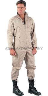 Military Air Force Khaki Flight Suit Army Flightsuit Coverall  