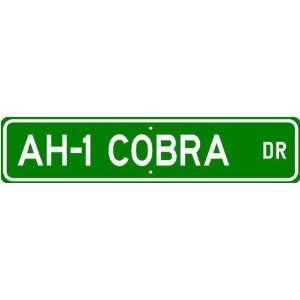  AH 1 AH1 COBRA Street Sign   High Quality Aluminum Sports 