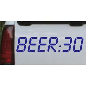  Beer 30 Funny Car Window Wall Laptop Decal Sticker    Blue 