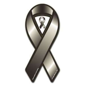 Black Cause Awareness Ribbon Magnet