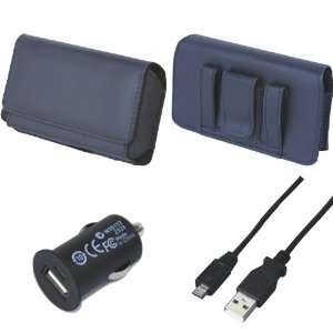 For T mobile HTC Sensation 4G Premium Pouch, USB Car Charger, USB Data 