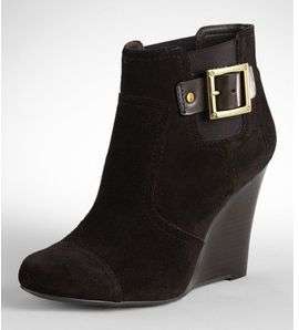 NWOB Tory Burch Adrienne Ankle Wedge Boots Booties Brown $350   6.5 