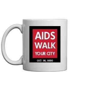  Aids Awareness Walk Promo Custom 11oz Ceramic Coffee Mug 