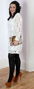 French connection cream lace dress 12 14 16 RRP £165  