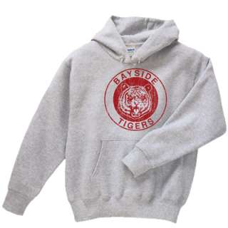 bst014 bayside tigers hooded sweatshirt saved by the bell inspired by 