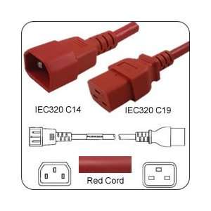  PowerFig PFC1414C1960R AC Power Cord IEC 60320 C14 Plug to 