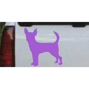 Purple 6in X 6.0in    Chihuahua Dog Animals Car Window Wall Laptop 