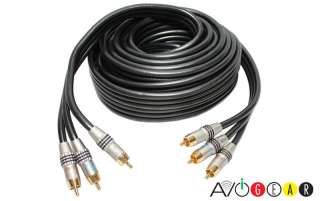 PREMIUM 25 feet (7.62M) RCA COMPONENT RGB cable 20 15  