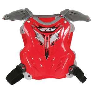  POLISPORT/CHEST PROT. FLY AIR STRIKE RED/SIL ROOST 