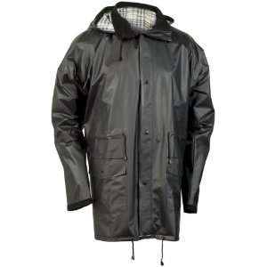    All WeatherTM Black Rain Jacket Size Medium 