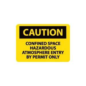   Confined Space Hazardous Atmosphere Entry By Permit Only Safety Sign