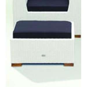  Key West Footrest by Royal Teak   White Wash (KWFW)