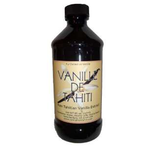 Pure Tahitian Vanilla Extract   8oz  Grocery & Gourmet 