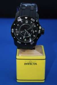 Mens Invicta 6996 Pro Diver Scuba Black GMT Combat Watch New  