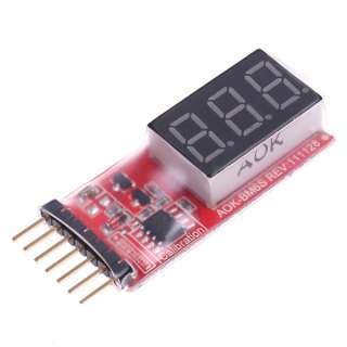 Lipo Battery Voltage Monitor 2S   6S Cell Voltage Meter  