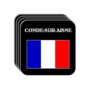  France   CONDE SUR AISNE Set of 4 Mini Mousepad Coasters 