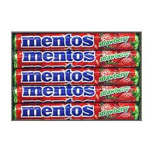 Mentos Strawberry 15ct.  Grocery & Gourmet Food