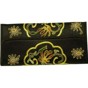  Wallet 100% Hand Embroidery Floral ,Fashion, High End Collection 