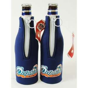   Miami Dolphins Football Bottle Suit Koozies Coolers