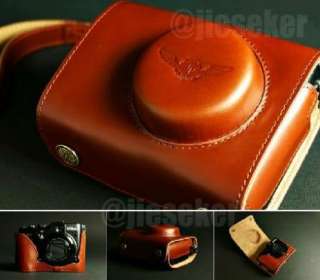   COW leather case bag cover for NIKON P7100 P 7100 DSLR Camera  