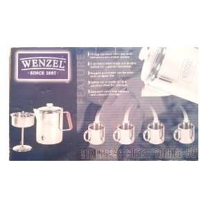  Wenzel Stainless Steel Coffee Set 14 Cup Pot Kitchen 