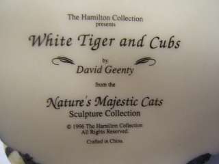 Natures Majestic Cats White Tiger & Cubs Hamilton Colle  