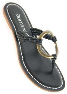 Bernardo Medieval Woven Braided Nappa Leather Strap Sandal Milan White 