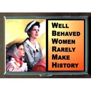 KL WELL BEHAVED WOMEN FEMINIST ID CREDIT CARD WALLET CIGARETTE CASE 