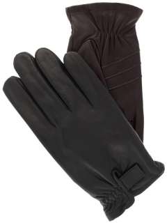 Mens Hawk Sheepskin Leather Gloves with Plaid Fleece Lining by 