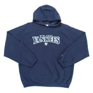  New York Yankees MLB Goalie Hooded Sweatshirt (Navy 