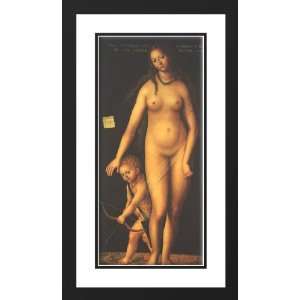 Cranach the Elder, Lucas 24x40 Framed and Double Matted Venus and 