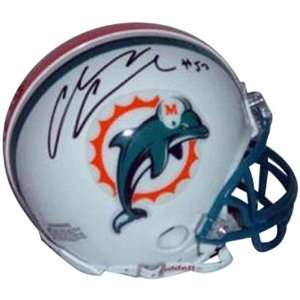  Channing Crowder Autographed Helmet