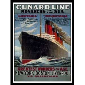  Cunard Lines Metal Sign Ship and Nautical Decor Wall 