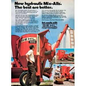  1978 Ad Gehl Farm Equipment Mix All Hydraulics Conveyor Auger 