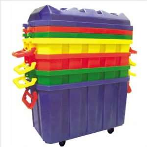  4Pk Stackable Storage Trunks W/ Casters 