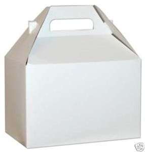 12 LARGE WHITE GABLE BOXES / BRAND NEW  