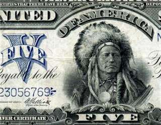 HGR 1899 $5 Elliott/White Indian Chief SUPER GRADE  