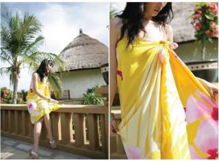   Chiffon Sexy Wrap Skirt Dress Sarong Beach Cover Up Scarf S25  